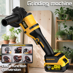The New 2026 Angle Grinder Is Equipped with Two Lithium-Ion Batteries, a Fast Charger, And a Wireless Polishing Machine with a Complete Set of Accessories, Enhancing The Product'S Versatility And Ease of Use