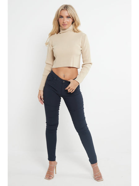MYT Womens Chino Trousers Ladies Skinny Fit Super Stretch Office Work Casual Chinos Waist Size UK 6-18