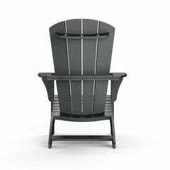 Leisure Line Adirondack Faux Wood Garden Chair in Grey