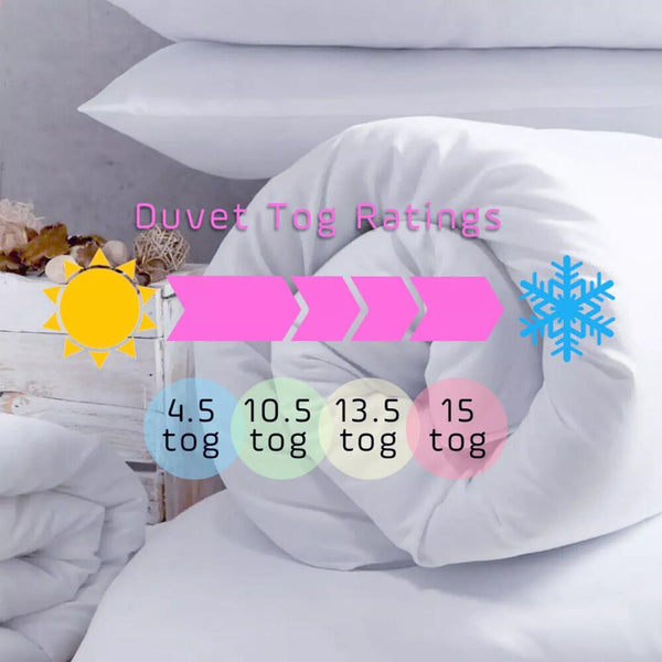 ELAFY All Seasons Duvet – Corvin Material, 4.5 | 10.5 | 13.5 | 15 Tog – Lightweight Summer to Extra Warm Winter Quilt