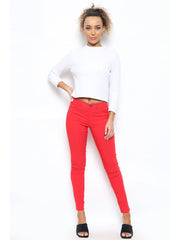 MYT Womens Chino Trousers Ladies Skinny Fit Super Stretch Office Work Casual Chinos Waist Size UK 6-18