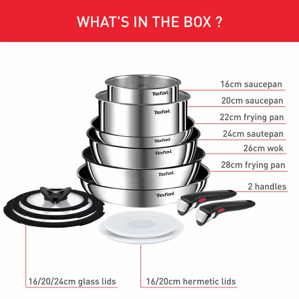 Tefal Ingenio Emotion Cookware Set, 13 Piece