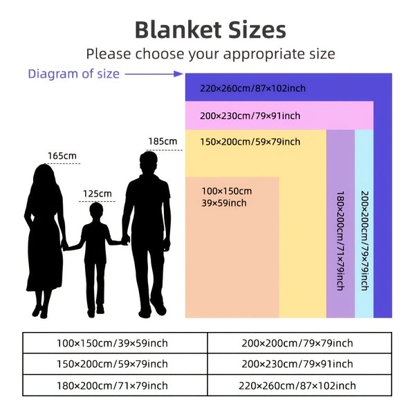 Throw Blanket - Fluffy Soft Cosy Winter Blankets, Thick Warm Throws for Sofa Bed Office Travel Christmas Gift White, Beige, Light Grey, Light Blue, Dark Grey & Dark Blue