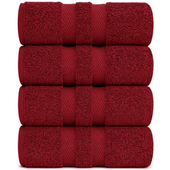 Pack of 4 Jumbo Bath Sheets Set 100% Egyptian Cotton (80x140 CM) Quick Dry 500GSM Highly Absorbent Soft Feel Bath Sheets XL Bathroom Towel Perfect for Daily Use