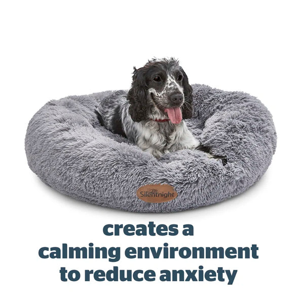 Calming Plush Donut Pet Bed