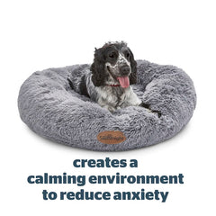 Calming Plush Donut Pet Bed