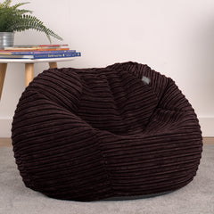 Corduroy Kids Bean Bag Chair with Filling Included - Lightweight Comfortable Beanbag Seat - Machine Washable Childrens Beanbag Furniture for Girls & Boys - 67 x 52cm
