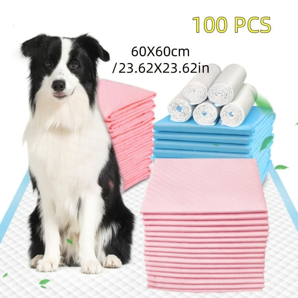 100 Disposable Pet Diapers Highly Absorbent Puppy Training Pads 45x60 Christmas Ornaments 60x60 Leak-proof Quick-drying Design 60x90 Pet Deodorant Diapers for Potty Training Make a Great Christmas Gift
