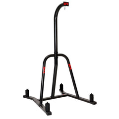 UFC Single Station Bag Stand with MMA 25Kg Punch Bag and 8Oz Sparring Gloves in 2 Sizes, in Black