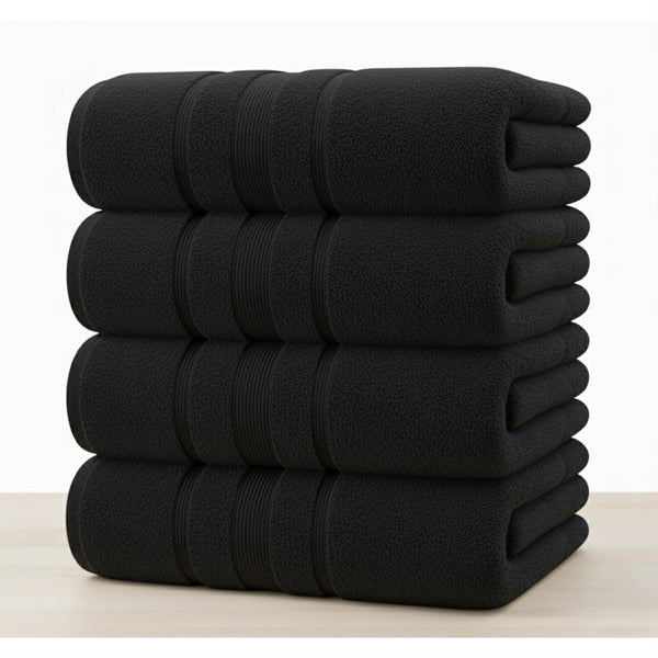 4X Bath Sheets 80x155CM Pure Cotton Big Size Large Bathroom Towels Set Quick Dry Soft Bath Towels