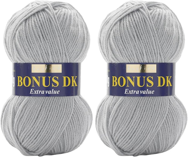 Sirdar Hayfield Bonus DK Double Knitting, White (961), 100G