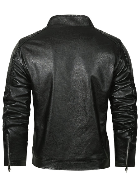 Autumn And Winter Small Collar Jacket Male Korean Version Slim Jacket New Trend Motorcycle Jacket Male Bomber Jacket Jacket for Men
