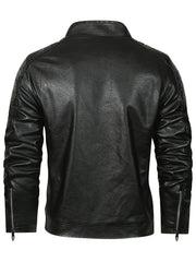 Autumn And Winter Small Collar Jacket Male Korean Version Slim Jacket New Trend Motorcycle Jacket Male Bomber Jacket Jacket for Men