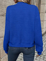Solid Color Casual Zip-Up Cardigan Jacket