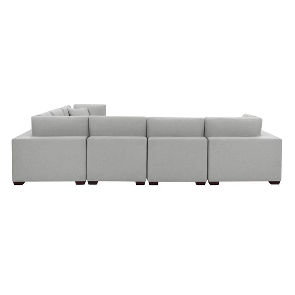 Thomasville Grey Fabric 8 Piece Modular Sofa