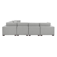 Thomasville Grey Fabric 8 Piece Modular Sofa