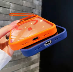 Luxury Clear Magnetic Phone Case Compatible with iPhone 17 Pro Max Shockproof Lens Protection Cover