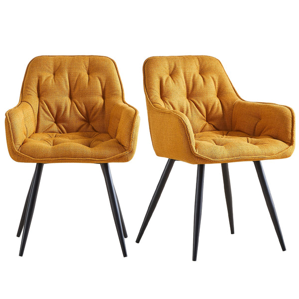 Dining Chairs with Velvet Thick Padded Upholstered Kitchen Tub Chair Armchair with Backrest Metal Legs Living Room Reception Leisure Chairs for Bedroom Lounge Office