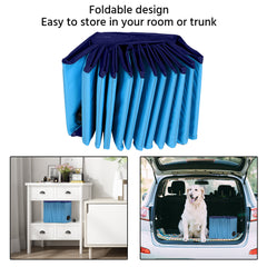 Costoffs Pet Pool Foldable Dog Swimming Pool, Pet Pool Portable Bathing Swimming Tub for Garden/Beach/Yard/Home, L/XL/XXL/XXXL, Blue/Grey/Black/Ocean Blue