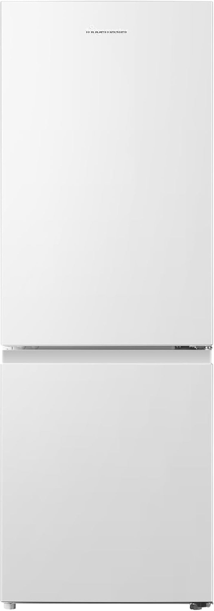 Fridgemaster MC50175A 50Cm Freestanding 60/40 Fridge Freezer - 175-Litre Capacity with Crisper Box - Reversible Door - LED Lighting- 4 Star Freezer Rating - White - E Rated