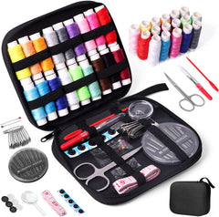 JUNING Travel Sewing Kit Portable Sewing Supplies Accessories for Adults, Beginner, Home, Emergency, Including Needle and Thread Kit, Scissors,Tape Measure, Seam Ripper
