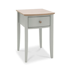 Bentley Designs Whitby Scandi Oak & Grey One Drawer Nightstand, 2 Pack