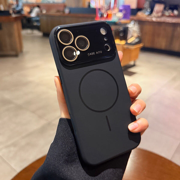 Phone Case - A Premium Minimalist Orange Magnetic Phone Case with Lens Protection, Fingerprint Resistance, And Wireless Charging Support, Designed for The for Iphone 17/16/15/14/13 Pro Max/Plus. This Stylish Business Phone Protector Features Precise