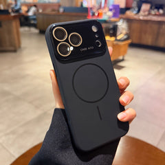 Phone Case - A Premium Minimalist Orange Magnetic Phone Case with Lens Protection, Fingerprint Resistance, And Wireless Charging Support, Designed for The for Iphone 17/16/15/14/13 Pro Max/Plus. This Stylish Business Phone Protector Features Precise