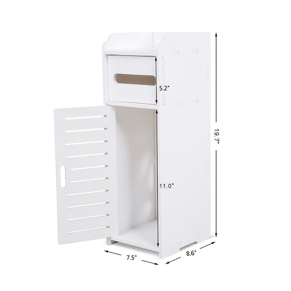 Under Sink Bathroom Cabinet, White Basin Cabinet, Bathroom Under Sink Bathroom Storage Units Freestanding, Wood Plastic Board Bathroom Storage Unit, 59.94X29.97X58.42cm
