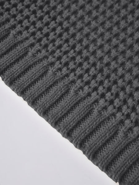 Men'S Casual Long-Sleeved Knitted Cardigan with Pockets in Autumn And Winter New Solid Color Style