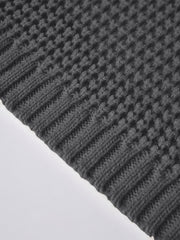 Men'S Casual Long-Sleeved Knitted Cardigan with Pockets in Autumn And Winter New Solid Color Style