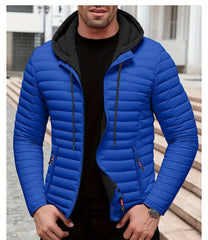 Lightweight Warm Hooded Jacket - Windproof, Ultra-Warm Padding, Quilted Design, Practical Storage Pockets, Suitable for Winter Daily Wear and Outdoor Occasions, Nylon Fabric, Zip Closure, Regular Fit, Winter Coat | Hooded Jacket |