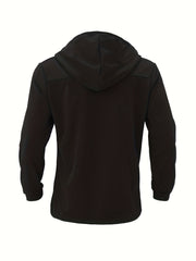2024 Foreign Trade New Product Men'S Mid-Length Slim Fit Windbreaker Hooded Casual Pure Coat Performance Clothing