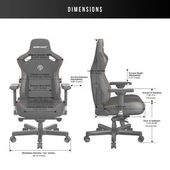 Anda Seat Kaiser Series 3 Large Gaming Chair, Black