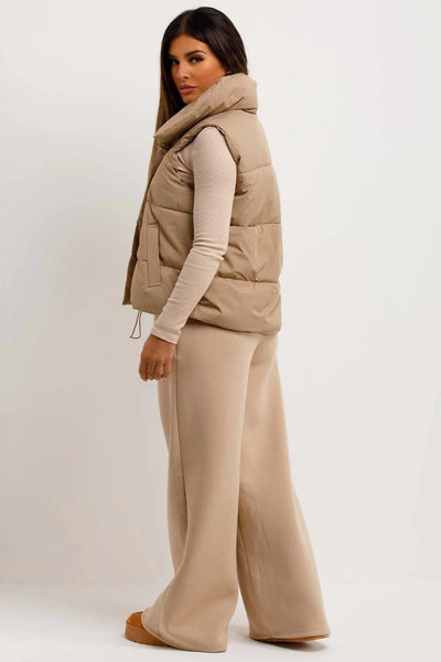 OverSize Puffer Duvet Gilet With Drawstrings