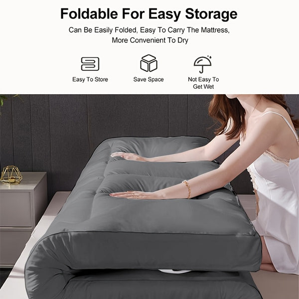 4 Inch/10cm Microfibre Mattress Topper 1100 GSM Heavy Fill Super Soft And Fluffy Hand Filled Single Double King Super All Sizes | Elasticized Corner Straps Fits Up to 30cm