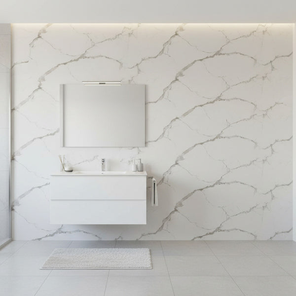 10/20/30/40 Pack Luxury Marble Effect Self-adhesive Floor Tiles 60x30cm, 2mm Thicken Vinyl Flooring Tiles Wall Stickers, Removable PVC Wall Decals, Suitable for Living Room, Bedroom, Kitchen Backsplashes, Bathroom, Office, Background Walls, Easy To Instal