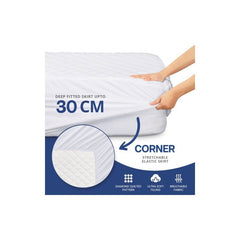 2025 NEW Arrival Quilted Mattress Protector, furniture for home Hypoallergenic Extra Deep Fitted Mattress Cover 30 cm-40cm - Fitted Bed Cover All Size