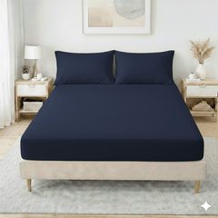 30cm Extra Deep Fitted Sheet - Premium Brushed Microfiber Bed Sheet, Super Soft & Breathable, Elasticated Corners for Snug Fit, Single/Double/King/Super King Sizes