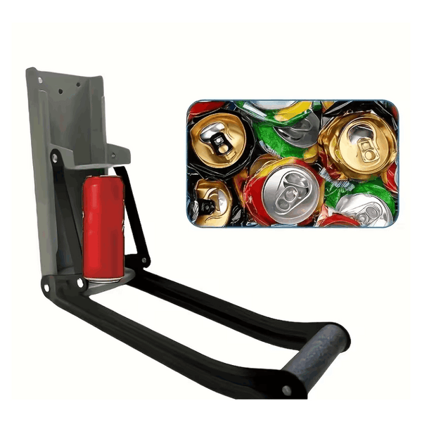 1pc Heavy Duty 16-Ounce Metal Can Crusher- Wall-Mounted Beverage, Beer Can and Bottle Compressor- Suitable Recycling and Home Use- and Halloween