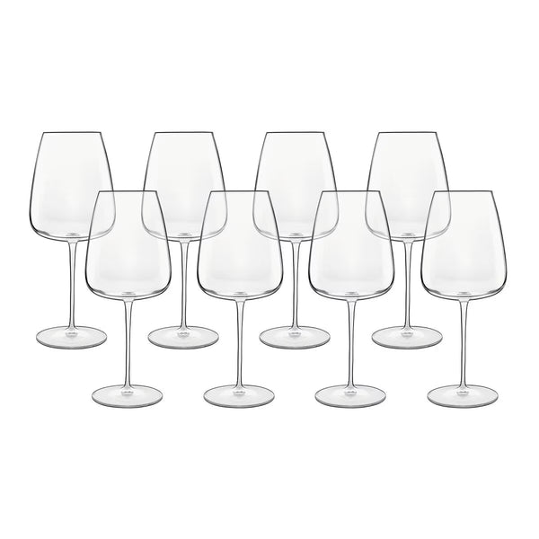 Luigi Bormioli Talismano Crystal Bordeaux Glasses, 700Ml, 8 Pack