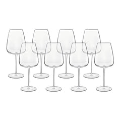 Luigi Bormioli Talismano Crystal Bordeaux Glasses, 700Ml, 8 Pack