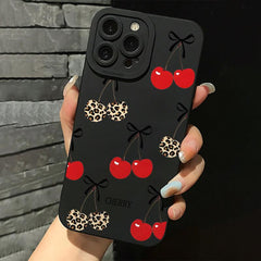 Phone Case - Cherry-Themed Creative Protective Phone Case Designed for Various for Apple for Iphone, Including 11 Through 17 Plus, Pro, Max, X, Xr, Xs Max, 7 Plus, And 8 Plus. Ideal for Gifting to Loved Ones And Couples for Everyday Use