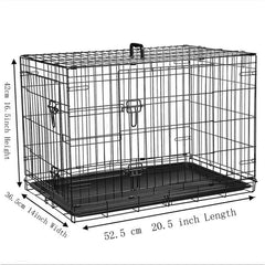 Dog Cage Puppy Training Crate Small Medium Large XL XXL Metal Cages Pet Carrier 20inch 24 inch 30 inch 36 inch 42 inch 48 inch