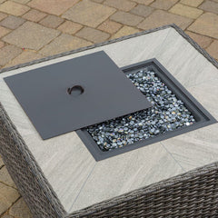 Sunvilla Pelington 5 Piece Deep Seating Set with Fire Pit