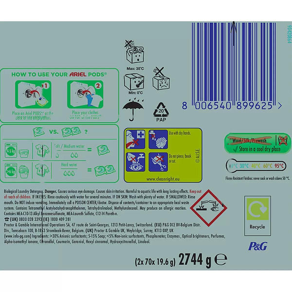 Ariel 4 in 1 Pods Pack of 80 Wash