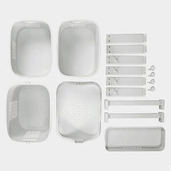 1pc, White Triple Layered, Bathroom Dirty Clothes Sorting Storage Basket, Household Multi-Purpose Laundry Changing Storage Basket, Fruit And Vegetable Snack Toy Storage Basket, Large Capacity to Save Space, with 4 Swivel Wheels, Smooth And Flexible Moveme