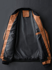 New Jacket, American Style Men's Coat, Men's Jacket, Youth Motorcycle Jacket, Baseball Collar Workwear Jacket, Business Gentleman's Men's Fashion, Trendy, Comfortable, Casual, Versatile, Slimming and Height-Enhancing, Streetwear Brand Jacket