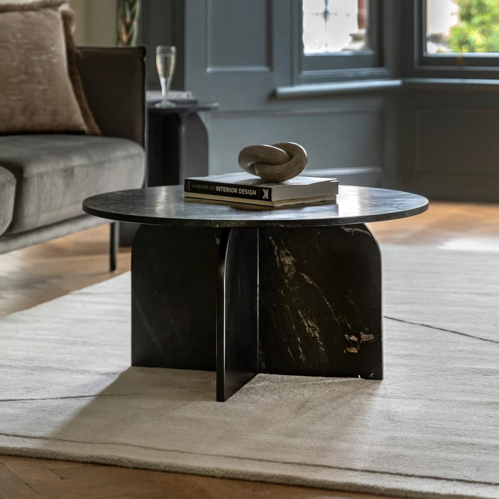 Gallery Amalfi Black Marble Coffee Table