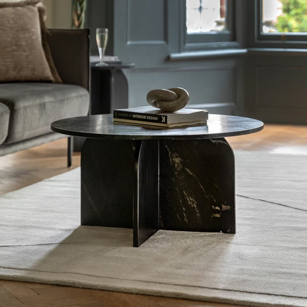 Amalfi Black Marble Coffee Table